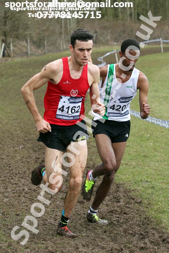 Senior men, 2020 British Athletics Inter Counties Cross Country Champs., Prestwold Hall, Loughborough. Photo: David T. Hewitson/Sports for All Pics